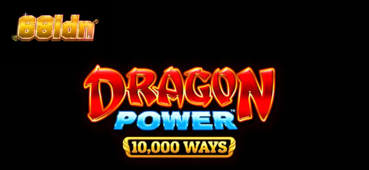 Tampilan visual slot Dragon Power 10,000 Ways dengan tema naga dan kuil emas